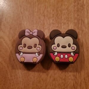 Disney Tsum Tsum Jibbitz Croc Shoe Charms Baby  Minnie & Mickey Mouse Set